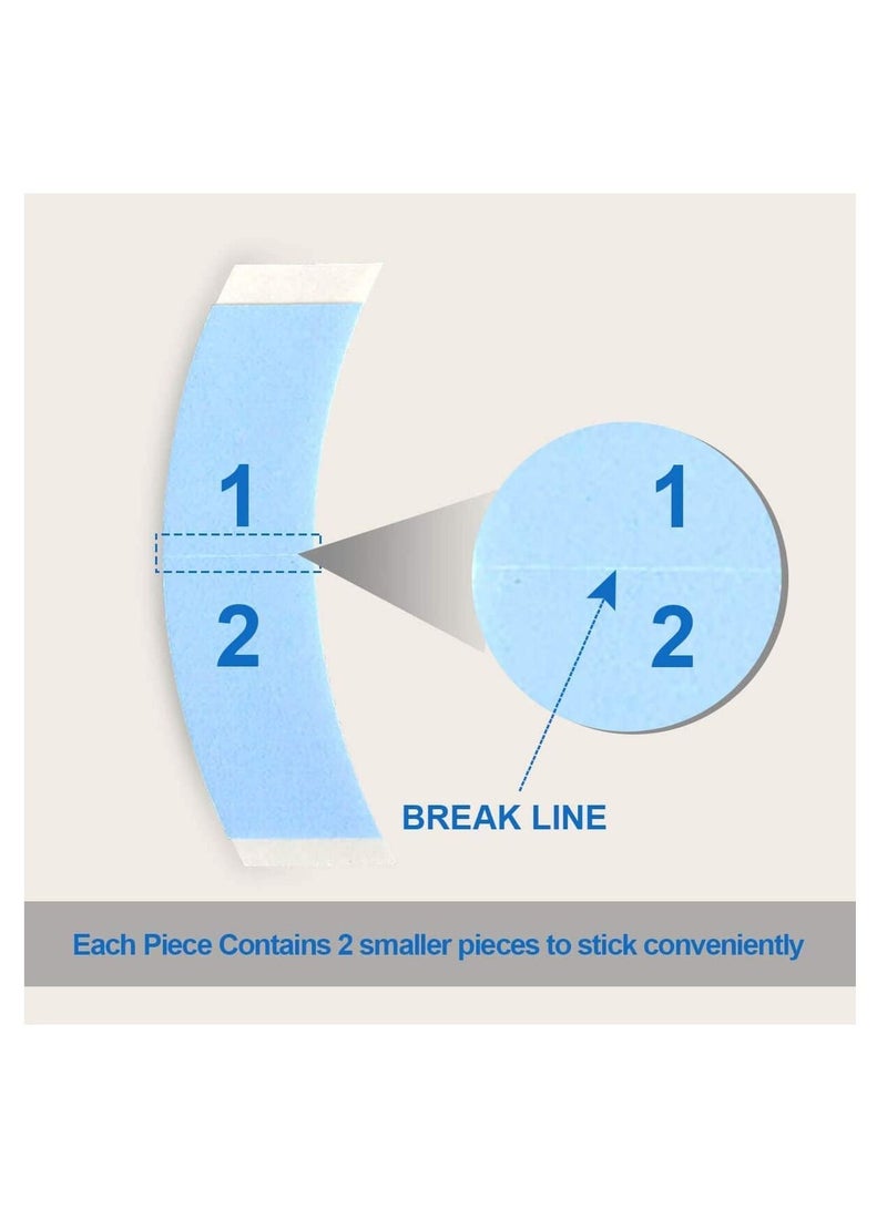 Estelle 36 Pcs/Bag Double Sided Adhesive Tapes for Hair Extension Lace Front Support Toupee Wigs (Big Curve) - Image 4