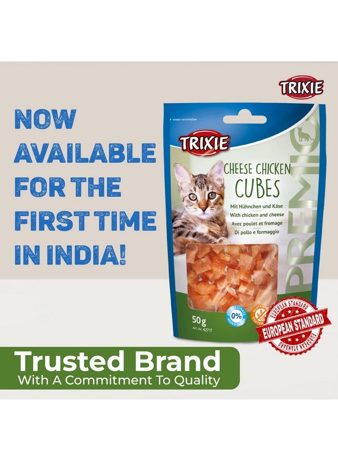 Trixie Eat Combo:  Premio Cheese Chicken Cubes, 50 G And Kitty Treats Chicken With Scallop Flavour, 30G (Pack Of 2) - Suitable For All Breeds Of Cats - Image 2