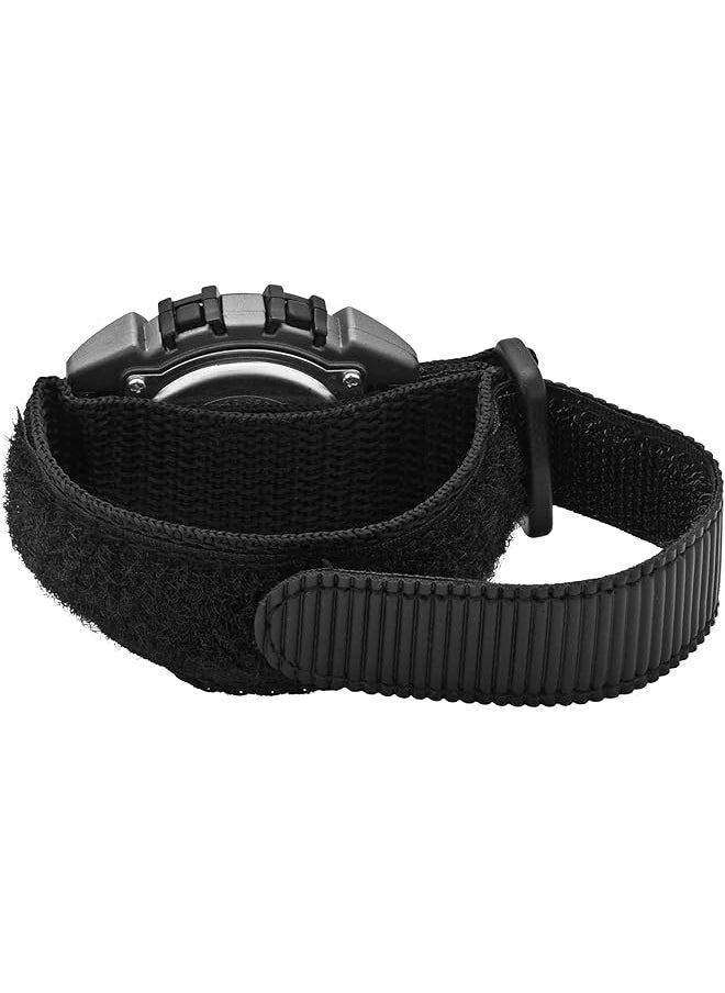 Armitron - Sport Men 406623 Chronograph Round Gray And Black Nylon Strap Digital Watch - Image 1