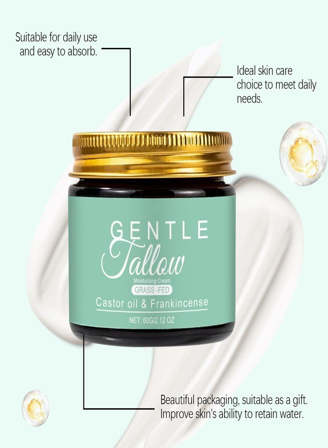 BERALLOYE Grass Fed Beef Tallow with Frankincense Oil and Castor Oil Organic Grass Fed Beef Tallow for Skin Whipped Frankincense Castor for Skin Face Body Moisturizer 2.12 OZ (1PCS - Image 5