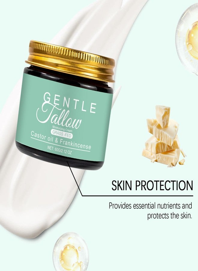 BERALLOYE Grass Fed Beef Tallow with Frankincense Oil and Castor Oil Organic Grass Fed Beef Tallow for Skin Whipped Frankincense Castor for Skin Face Body Moisturizer 2.12 OZ (1PCS - Image 4