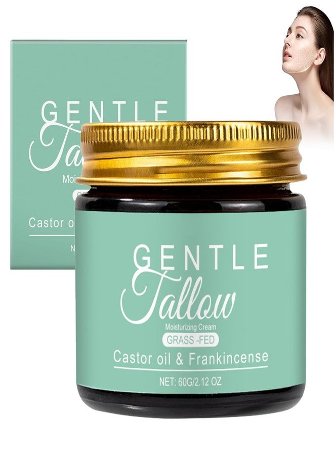 BERALLOYE Grass Fed Beef Tallow with Frankincense Oil and Castor Oil Organic Grass Fed Beef Tallow for Skin Whipped Frankincense Castor for Skin Face Body Moisturizer 2.12 OZ (1PCS - Image 1