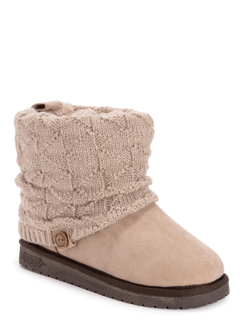 MUK LUKS Womens Laurel Brown 9