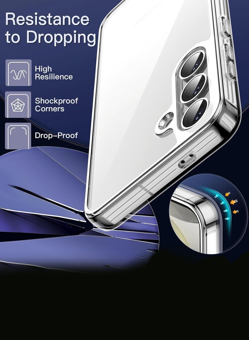 Techie غطاء شفاف مضاد للصدمات من TPU لجهاز سامسونج جالكسي S25 بلس، رقيق جداً، مضاد لبصمات الأصابع، غطاء خلفي واقي - Image 4