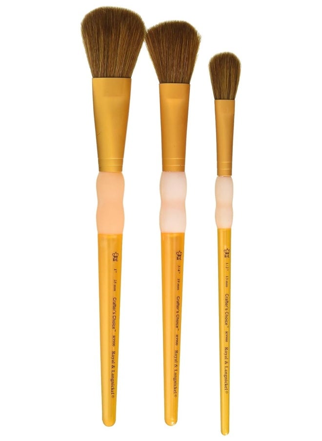 Royal & Langnickel Royal Crafter S Choice Camel Brush Set   Transparent   1 2   3 4   1    Rcc231  - Image 1
