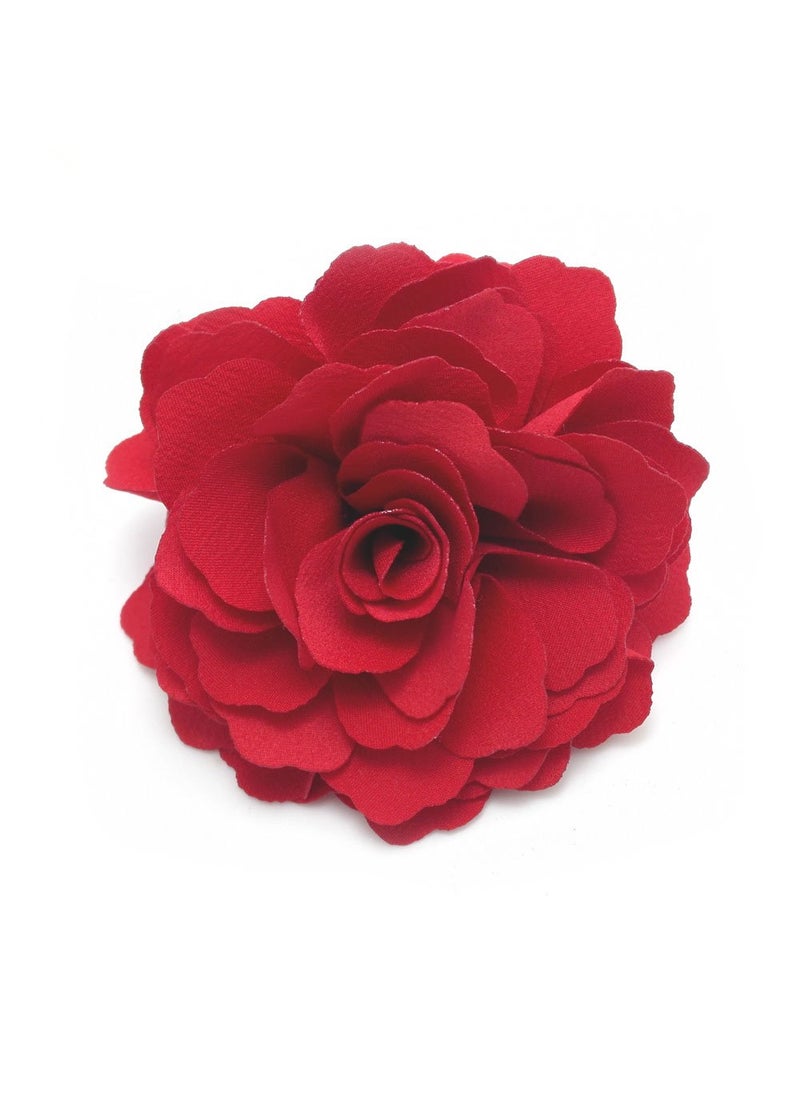 Meilliwish Meilliwish Camellias Flower Hair Clip and Brooch Pin (Red) (A74) 
