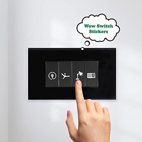 CVANU Switch ID Sticker Vinyl Labels 3-A4 Sheets for Electric Board Appliances_(12x9inch)_White - Image 3