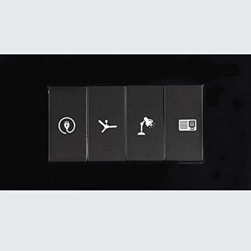 CVANU Switch ID Sticker Vinyl Labels 3-A4 Sheets for Electric Board Appliances_(12x9inch)_White - Image 1