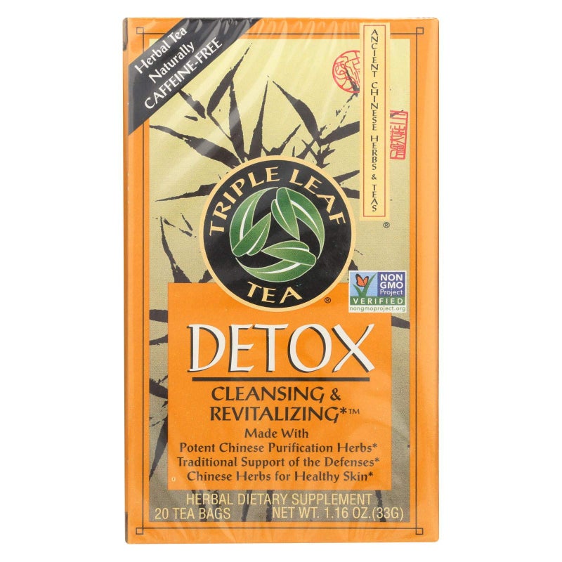 Triple Leaf Tea, Detox, 20 Tea Bags (Pack of 6) - Image 1
