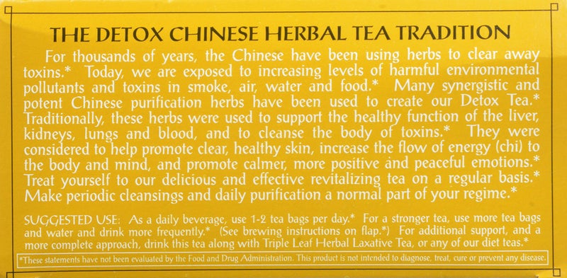 Triple Leaf Tea, Detox, 20 Tea Bags (Pack of 6) - Image 5