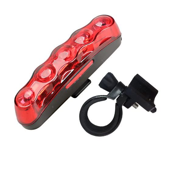 FASTPED High Power Bike Light 5 LED 3 Mode Cycling Safety Red Rear Tail Lamp Anti-Shock LED Rear Break Light - Image 1