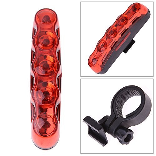 FASTPED High Power Bike Light 5 LED 3 Mode Cycling Safety Red Rear Tail Lamp Anti-Shock LED Rear Break Light - Image 5