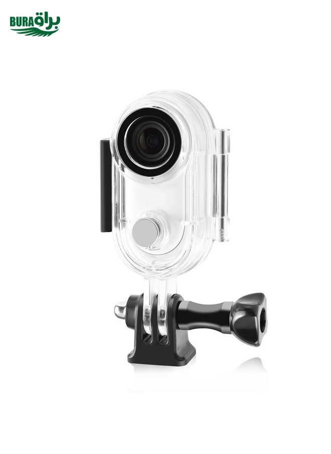 BURAQ - For Insta360 GO 3 / GO 3S PULUZ 40m Underwater Waterproof Housing Case with Base Adapter & Screw (Transparent) - Image 1