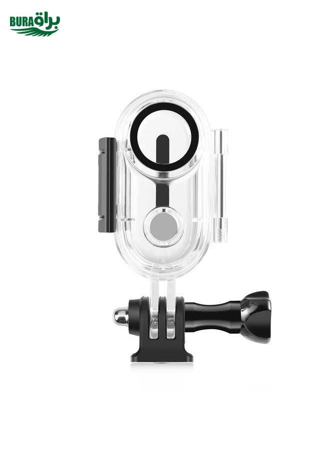 BURAQ - For Insta360 GO 3 / GO 3S PULUZ 40m Underwater Waterproof Housing Case with Base Adapter & Screw (Transparent) - Image 1