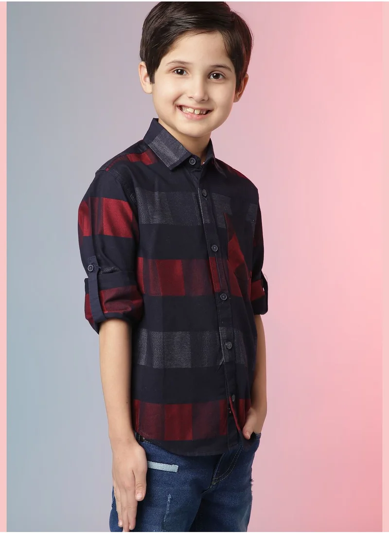 Instafab Checked Regular Fit Shirt