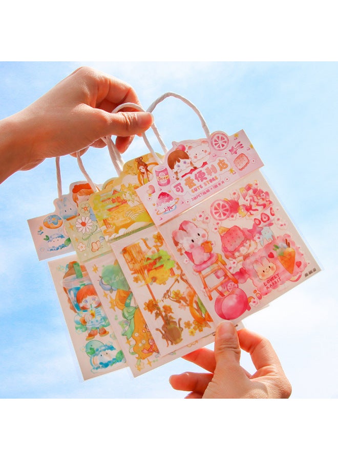 HELPS Cute Hand Account Sticker Pet Transparent Portable Diy Decorative Sticker Girl Heart Sticker Children's Creative Small Gifts - Image 3