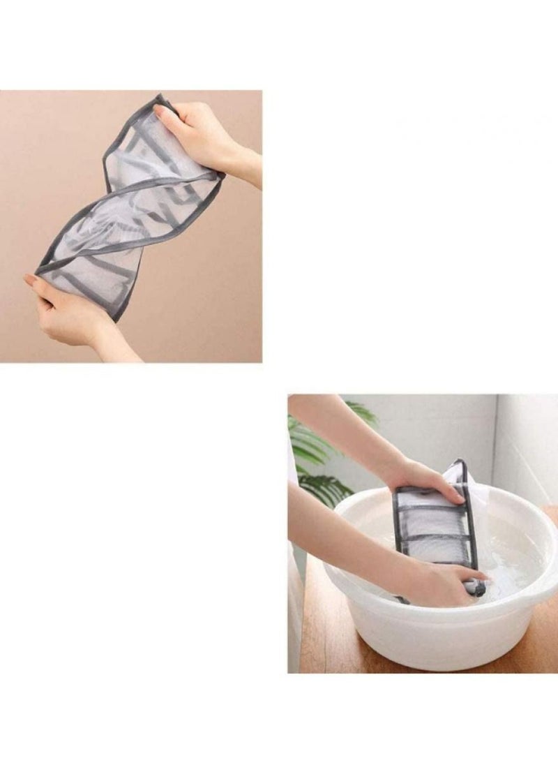 Alissa - 3Pcs Underwear Storage Organizer, Drawer Organizer Foldable Storage Box Compartment, Multi-Grid Cabinet Organizers Divider Box for Organizing Bras, Socks,Ties, Belts - Image 1