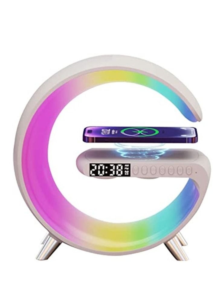 Techie - Smart light sound machine App Control Fast Wireless Charger RGB Light BT Speaker Sunrise Alarm Clock - Image 1