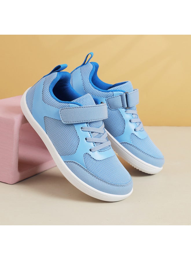 Of Children's Breathable Mesh Sports Shoes With Velcro Fasteners, Casual Shoes For Boys And Girls, Spring And Autumn Models, Lightweight Non-slip Shoes