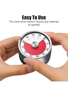 Krifa Enterprise Krifa Enterprise 60Minute Magnetic Visual Kitchen Timer with Loud Alarm and Stainless Steel Face for Cooking Baking and Study  - Image 5