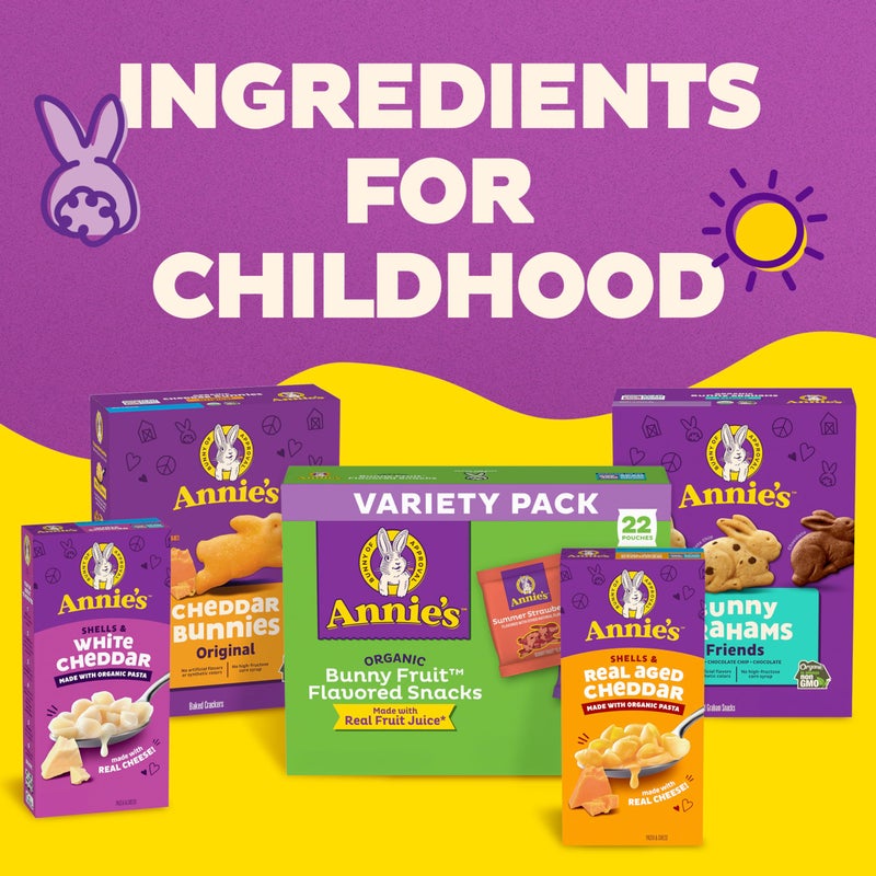 Annie's Organic Cheddar Cheesy Smiles, Baked Corn Puffs, Gluten Free, 4 oz - Image 5