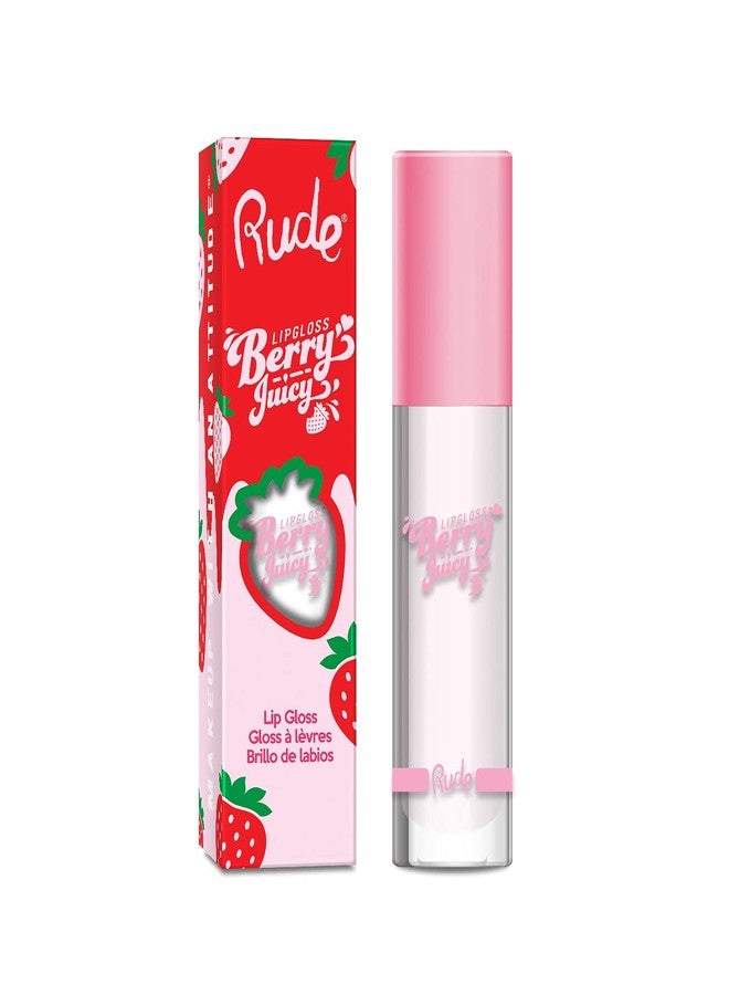 Rude Cosmetics Berry Juicy Lip Gloss - Pure for Women - 0.14 oz Lip Gloss - Image 1