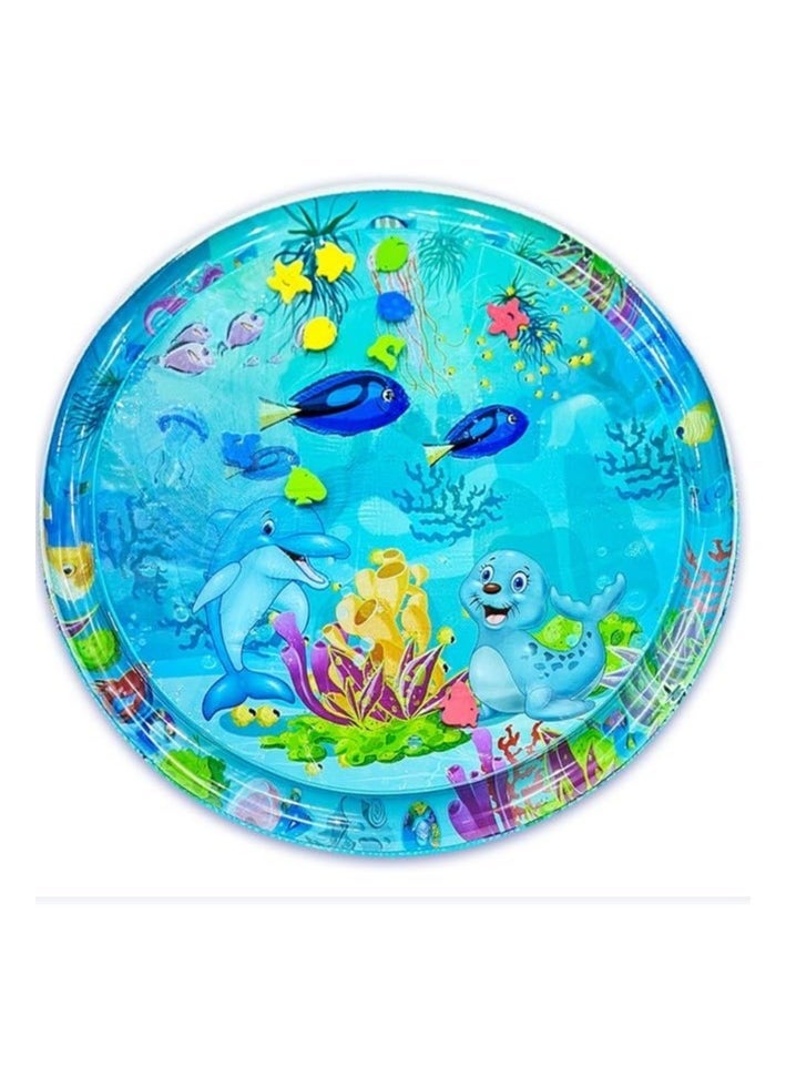 Generic Thickened Water Sensor Play Mat for Pets, 2024 New Sensory Water Play Mat for Cats, Cooling Mat for Cats, Water Sensor Mat for Cats u0026 Dogs Cool Comfort Inflatable Tummy Time Water Mat (100cm)  - Image 5