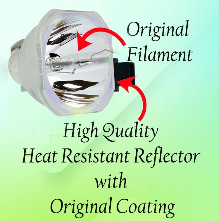 RSAV Projector Lamp for Epson ELPLP71 /EB-1400Wi, EB-1410Wi, EB-470, EB-475W, EB-475Wi, EB-480, EB-480i, EB-485W, Bare Lamp/Bulb only - Image 2