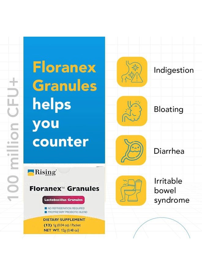 Rising Pharma - Floranex Granules - Lactobacillus Granules Probiotic Dietary Supplements - 12 Packets - Image 5