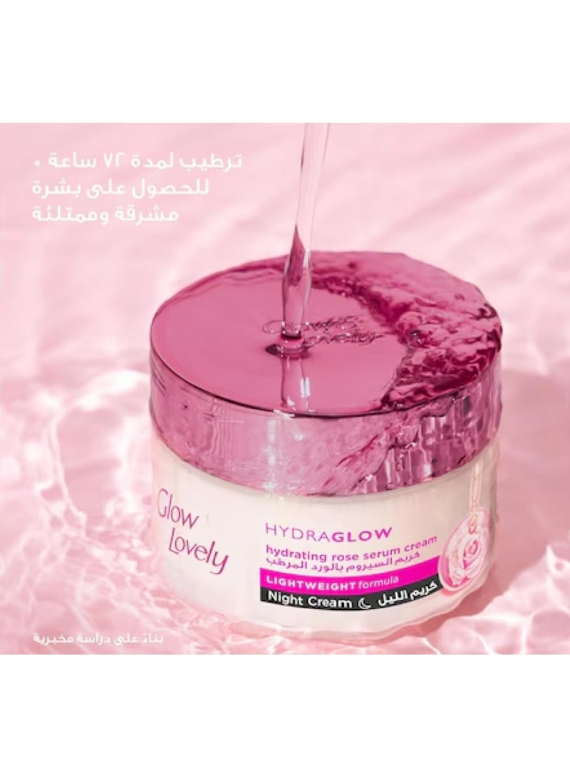 Glow & Lovely Serum & Rose Moisturizing Night Cream, 50g - Image 4