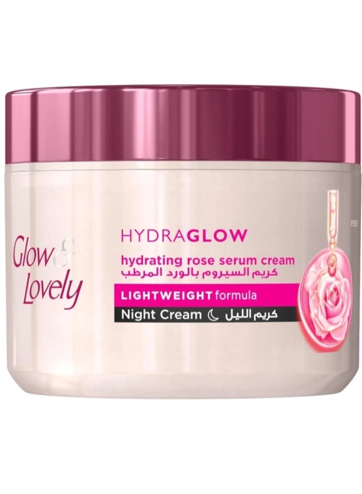 Glow & Lovely Serum & Rose Moisturizing Night Cream, 50g - Image 1