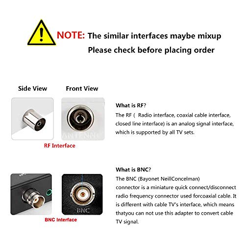 AoeSpy HDMI to BNC Converter Adapter - HD Digital Video in Female BNC Coax Connector Composite Box w/ 3.5mm Audio Out for PS3 PS5 DVD DVR Security Camera CVR CCTV Image Coaxial Analog CVBS Signal Monitor TV - Image 5