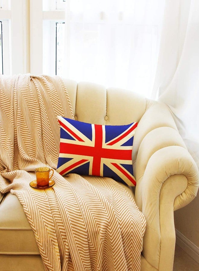 Ogiselestyle British Flag Lumbar Pillow Cover 12x20 Inch Home Decor Cushion Case for Sofa Couch - Image 4