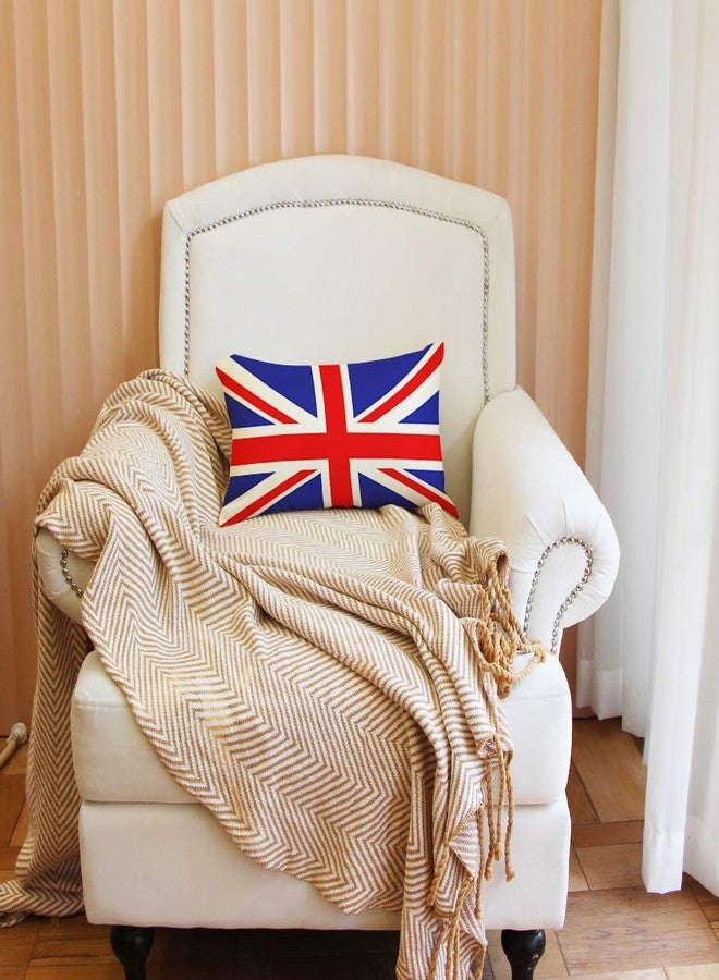 Ogiselestyle British Flag Lumbar Pillow Cover 12x20 Inch Home Decor Cushion Case for Sofa Couch - Image 3