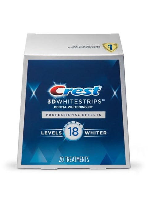 Crest 3D No Slip Whitestrips Professional Effects Teeth Whitening Kit 20 ea