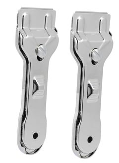 Oasisgalore 2 pcs Stainless Steel Sticker Remover Tools, Razor Blade Scraper Set for Glass, Windows, Tiles, Glue Removal, Silver  - Image 1