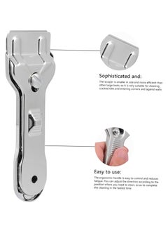 Oasisgalore 2 pcs Stainless Steel Sticker Remover Tools, Razor Blade Scraper Set for Glass, Windows, Tiles, Glue Removal, Silver  - Image 2