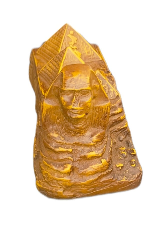 Egyptian Imports Wooden Pyramid Statue - Image 1
