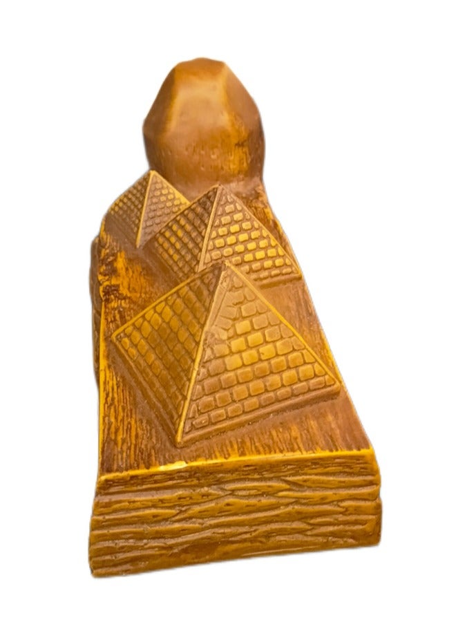 Egyptian Imports Wooden Pyramid Statue - Image 3
