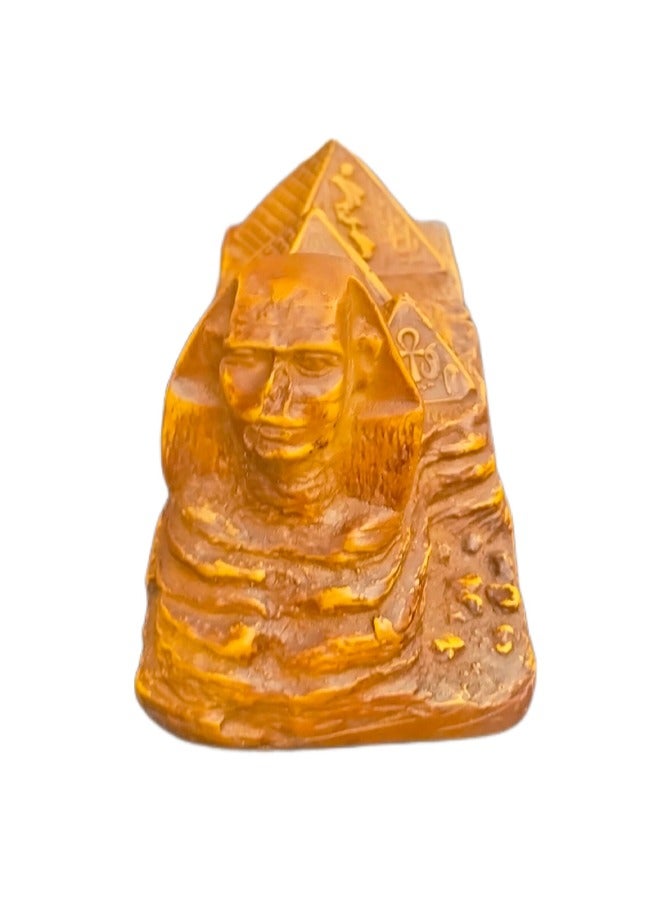 Egyptian Imports Wooden Pyramid Statue - Image 2