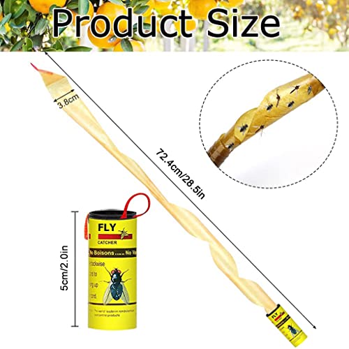 Supvox® 16Pcs Fly Trap Kit for Insects, Whiteflies, Aphids, Leaf Minor, Thriphs, Yellow Ultra Sticky Trap for Insect in Garden & Farm for Indoor or Greenhouse Use Hangable Fly Sticker Paper - Image 2