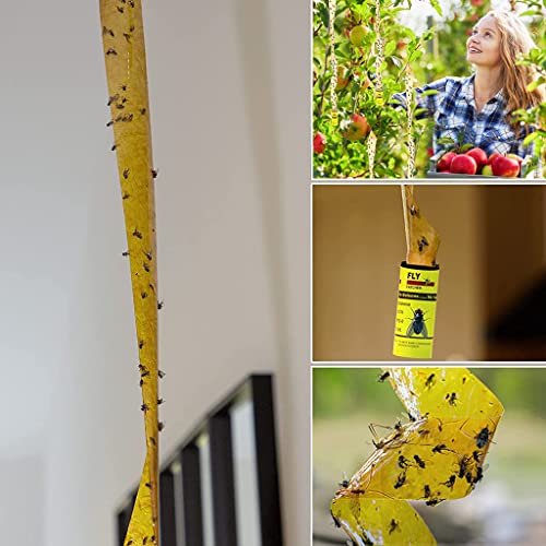 Supvox® 16Pcs Fly Trap Kit for Insects, Whiteflies, Aphids, Leaf Minor, Thriphs, Yellow Ultra Sticky Trap for Insect in Garden & Farm for Indoor or Greenhouse Use Hangable Fly Sticker Paper - Image 4