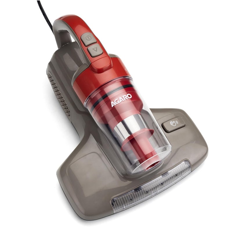 AGARO Grand Bed Vacuum Cleaner Cyclonic Technology for Dust Collection UV Light Sterilization 12kPa Suction Power Suitable for Bed Sofa Pillow and Other Fabric Surfaces Dark Grey Black - Image 1