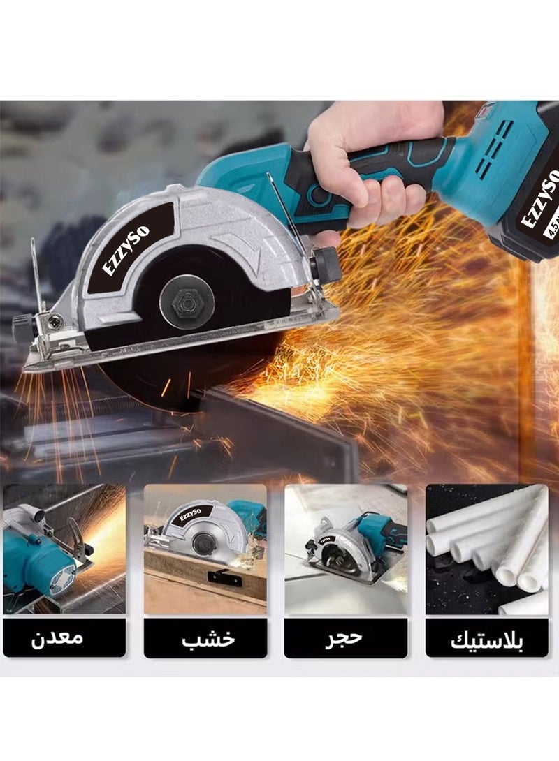 EzzySo 48V Brushless Circular Saw Cordless Electric Woodworking Saw Adjustable Angle Wood Cuttiing Machine  - Image 4