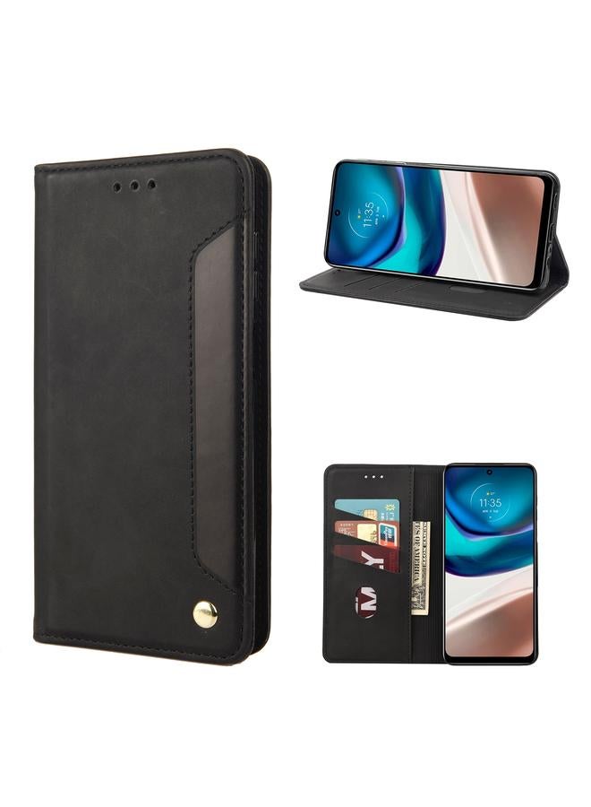 S-TOP Case For Motorola Moto G42 Skin Feel Splicing Leather Phone Case - Image 1