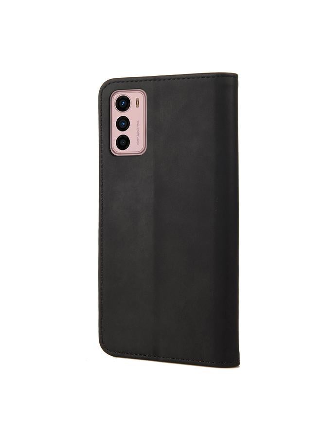 S-TOP Case For Motorola Moto G42 Skin Feel Splicing Leather Phone Case - Image 3