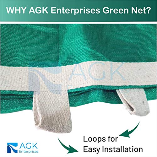 AGK Enterprises Green Shade Net for Garden/Balcony(10 x 8 ft.) with Niwar 75% (10 x 8 ft.) - Image 4