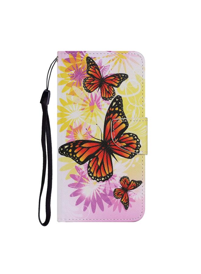 اس-توب جراب هاتف جلدي بنمط رسم ملون لهاتف iPhone 13 Pro - Image 2