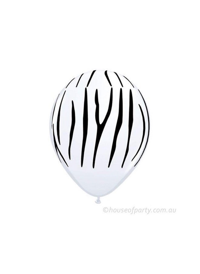 Funcart Funcart 11" Animal Print Latex Balloon Multicolor(8pcs/Pack) Jungle Party Decoration/Jungle Safari Balloons/Balloon Decoration/Animal Party Decoration/Birthday Balloon Decoration/1st Birthday Decoration  - Image 4