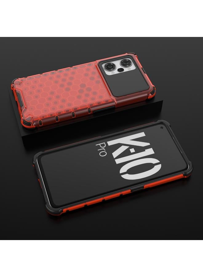 S-TOP Case For OPPO K10 Pro 5G China Shockproof Honeycomb PC + TPU Phone Case - Image 2